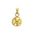 Gold plated ball pendant