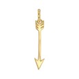 Gold plated arrow pendant