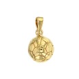Gold-plated football ball pendant