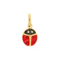 Enamel Ladybug Gold Plated Pendant