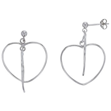Earrings double bunk hearts in silver 313820 Laval 1878 39,90 €