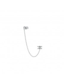 Earrings chain with skull rhodium silver 3131635 Laval 1878 26,00 €