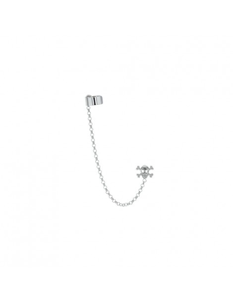 Earrings chain with skull rhodium silver 3131635 Laval 1878 26,00 €