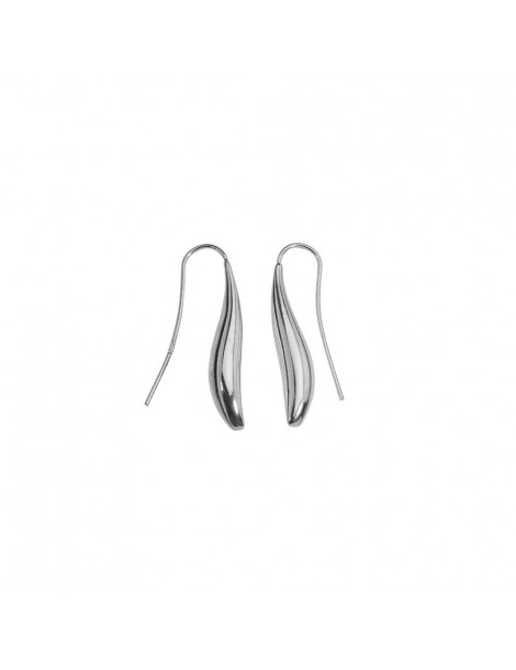Earrings teardrop earrings elongated silver