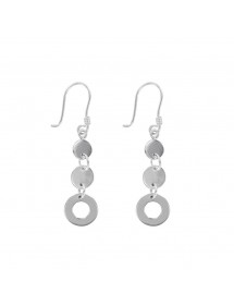 Earrings three circles rhodium silver 3131065 Laval 1878 45,00 €