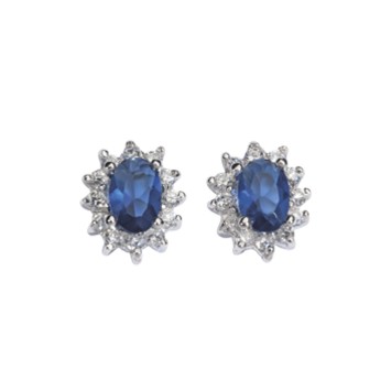 Earrings with jeweled blue tinted zirconium oxide 3130907 Laval 1878 49,90 €