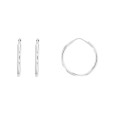 Sterling silver creole earrings - Thread 2 mm - Diameter from 20 to 70 mm