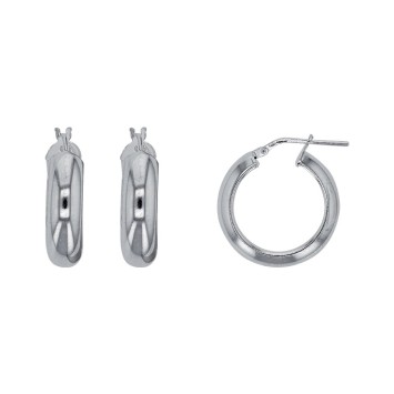 Earrings in silver - Wire 6 x 4.5 mm - Diameter 2 cm 313593 Laval 1878 49,90 €