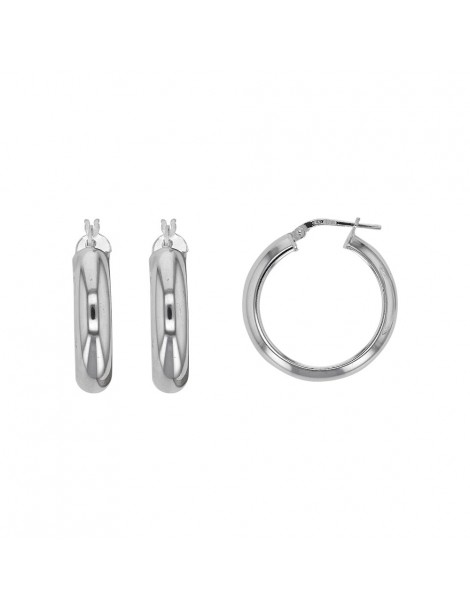 Earrings in silver - Wire 6 x 4.5 mm - Diameter 2,5 cm 313592 Laval 1878 59,90 €