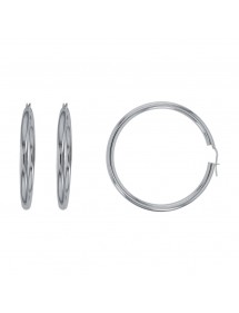 Sterling Silber Ohrringe - Draht 4,5 mm - Durchmesser von 40 bis 50 mm 313677 Laval 1878 65,00 €