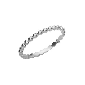 Ring formed of small balls assembled in rhodium silver 3111409 Laval 1878 29,90 €