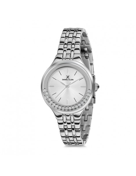 Daniel Klein Premium orologio da donna in argento con quadrante bianco
