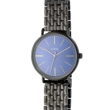 Lutetia Uhr in anthrazitgrauem Metall und blauem Zifferblatt 750125BM Lutetia 54,00 €