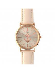 Lutetia Uhr beige rosa Zifferblatt und Lederband 750110BE Lutetia 38,00 €