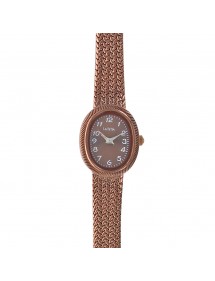 Lutetia Uhr, schokoladenfarbenes Armband aus Metall und geflochtenem Stil 750130CH Lutetia 79,90 €