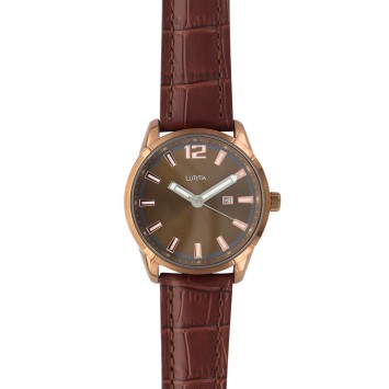 Reloj Lutetia para hombre, dato, cocodrilo marrón. 750149MM Lutetia 79,90 €