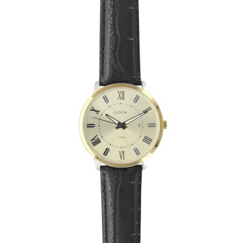 Lutetia men's watch, Roman numerals, gold case, waterproof 50 m 750151DCH Lutetia 99,90 €