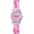 DOMI educational watch, Dance pattern, pink silicone bracelet