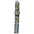 Hot Wheels Skate Uhr, Metallgehäuse, synthetisches Armband oliv
