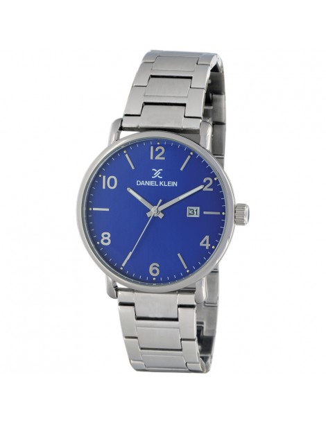 Reloj para hombre Daniel Klein Premium, caja de metal y esfera azul.