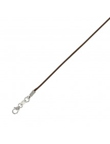 Bracelet for children in cotton with silver clasp rhodium - Brown 3171059 Suzette et Benjamin 23,00 €