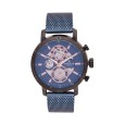 Daniel Klein Exclusive men's watch, blue metal dial and bracelet