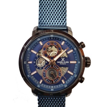 Daniel Klein esclusivo orologio da uomo, quadrante e cinturino in metallo blu DK11354-4 Daniel Klein 109,00 €