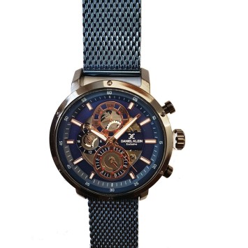 Daniel Klein Exclusive men's watch, blue metal dial and bracelet DK11354-4 Daniel Klein 109,00 €