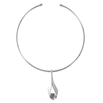Rigid necklace with drop shaped steel 317064 One Man Show 52,00 €