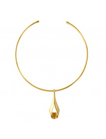 Necklace with pendant shaped yellow steel drop 317064D One Man Show 52,00 €