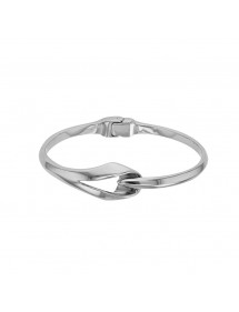 Bracelet with hinge rounded steel shape