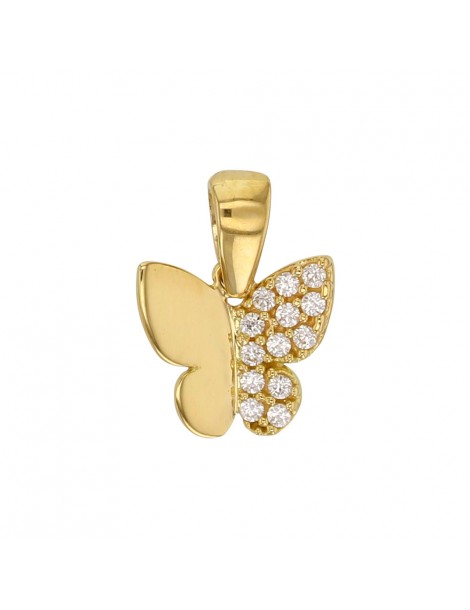 Petit pendentif papillon ajouré en or et oxydes de zirconium 396149 Laval 1878 128,00 €