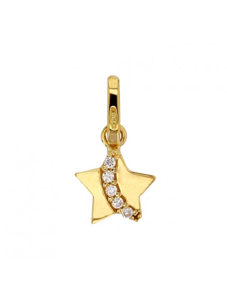 Petit pendentif étoile en or et oxydes de zirconium 396150 Laval 1878 84,00 €