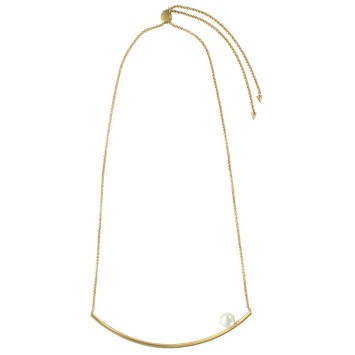 Runde Halskette aus Gold mit einer synthetischen Perle 317419 One Man Show 44,00 €