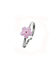Flower Ring in Rhodium Silver - Pink 3111251 Suzette et Benjamin 26,00 €