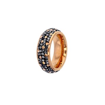 Pink steel ring with crystals 311701 One Man Show 65,00 €