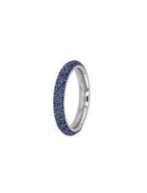 Fine ring in blue glitter steel 311646BL One Man Show 42,00 €