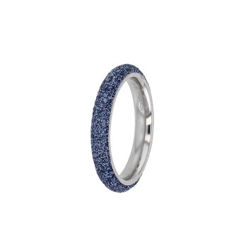 Fine ring in blue glitter steel 311646BL One Man Show 15,00 €