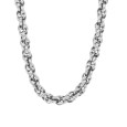 Halskette für Männer oder Frauen aus glänzendem Stahl 45 cm