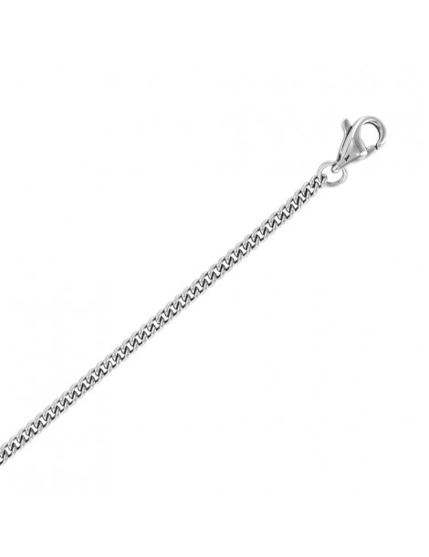 steel gourmet necklace - 45 cm