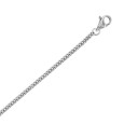 Round steel mesh necklace - 45 cm