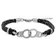 Bracelet handcuffs and steel cords cotton speckled