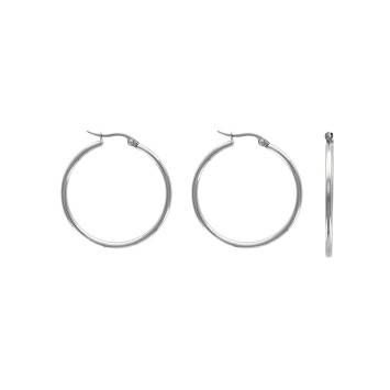 Pendientes criollas en alambre de acero 2 mm, diámetro 3 cm. 3131568 One Man Show 13,00 €