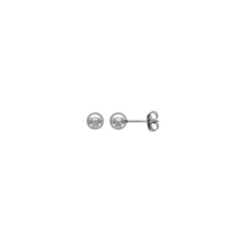 Ball earrings in black steel - 6 mm 3131582 One Man Show 14,00 €