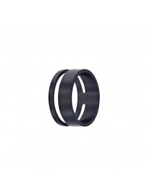 Durchbrochener runder Ring aus dunkelblauem Stahl 311397 One Man Show 29,90 €