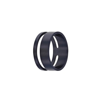 Durchbrochener runder Ring aus dunkelblauem Stahl 311397 One Man Show 29,90 €