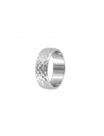 polished stainless steel ring chiseled 311417 One Man Show 19,90 €