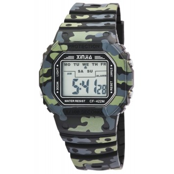 Montre XINJIA avec bracelet en silicone camouflage 2400016-001 XINJIA 14,00 €