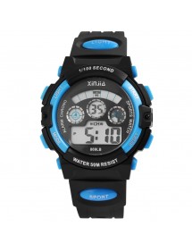 Montre numérique Sport XINJIA, bracelet en silicone noir et bleu 2410006-002 XINJIA 16,00 €