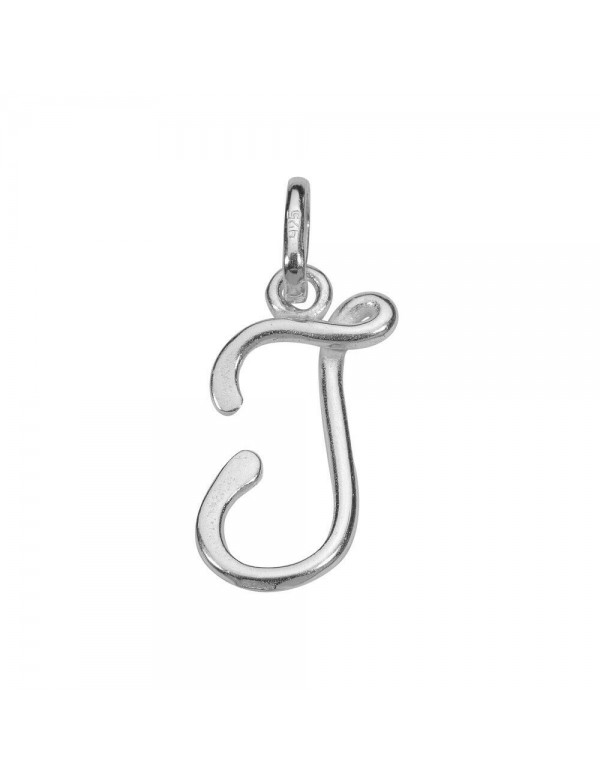 Sterling silver English letter pendant - I